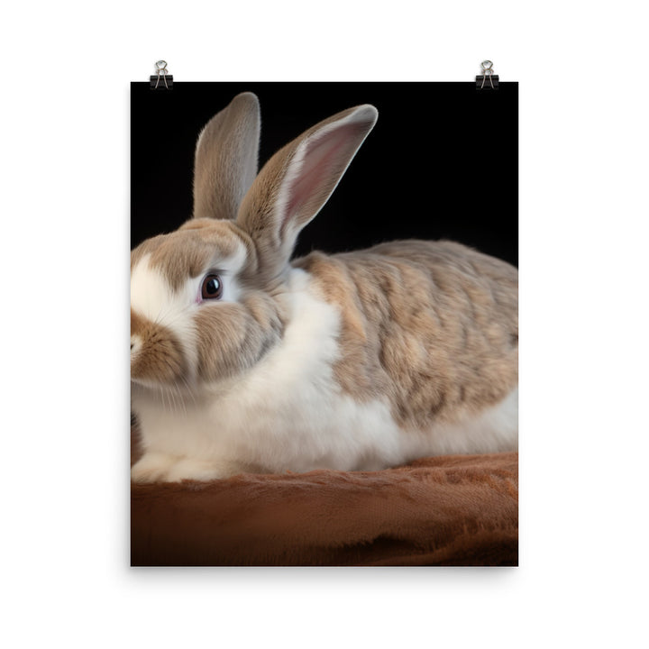 Mini Rex Bunny Photo paper poster - PosterfyAI.com