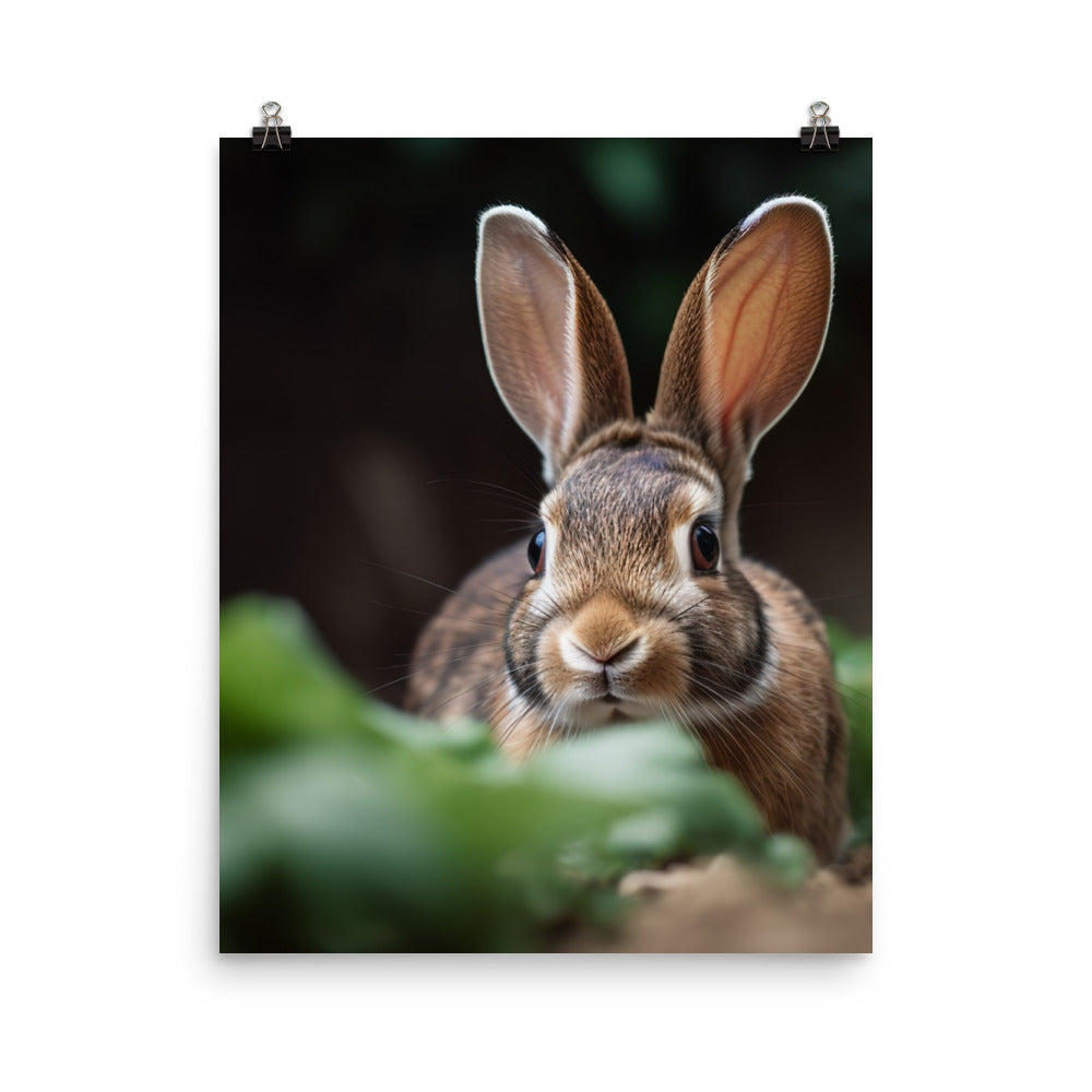 Mini Rex Bunny Photo paper poster - PosterfyAI.com