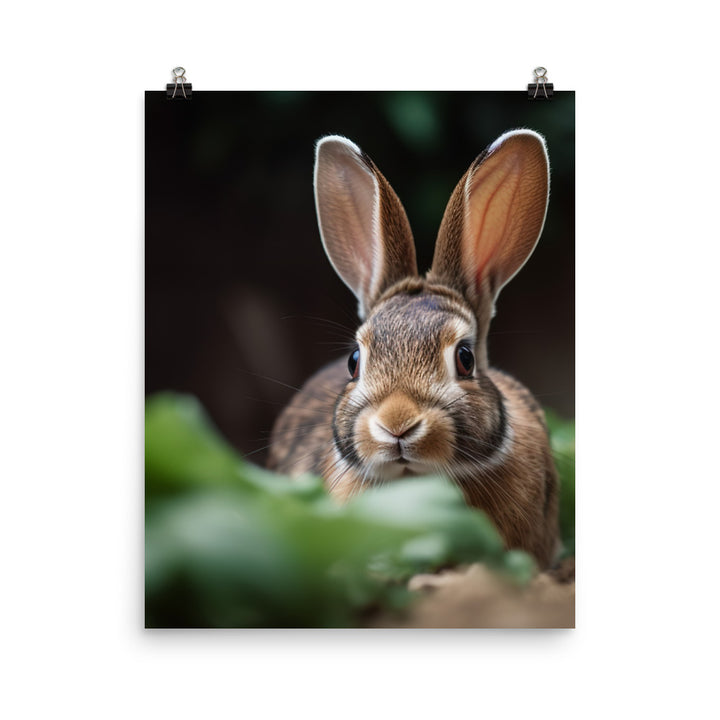 Mini Rex Bunny Photo paper poster - PosterfyAI.com