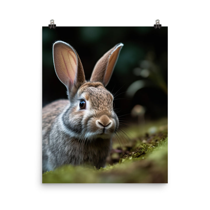 Mini Rex Bunny Photo paper poster - PosterfyAI.com