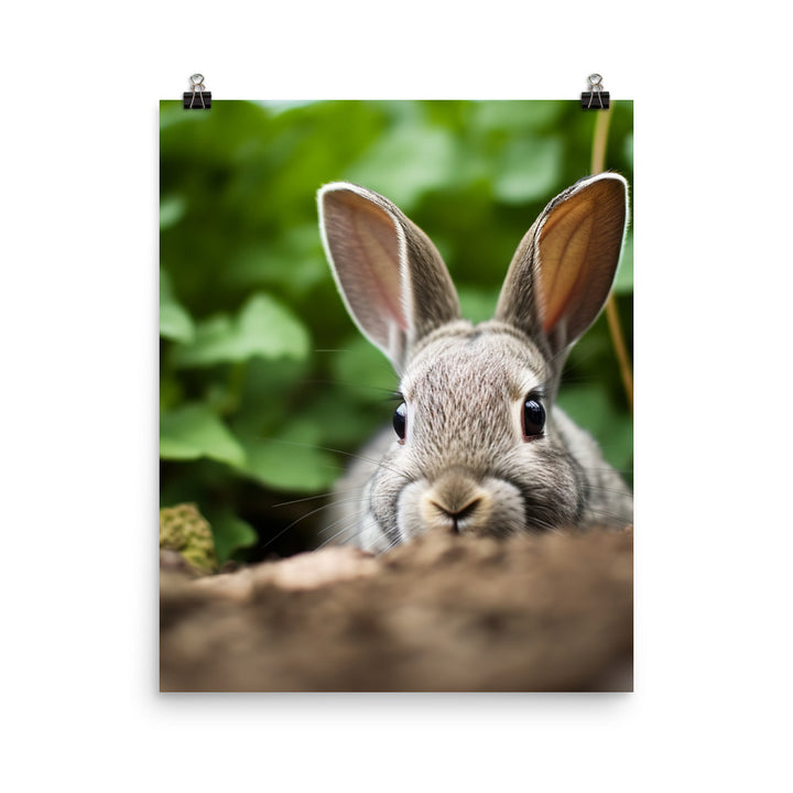 Mini Rex Bunny Photo paper poster - PosterfyAI.com