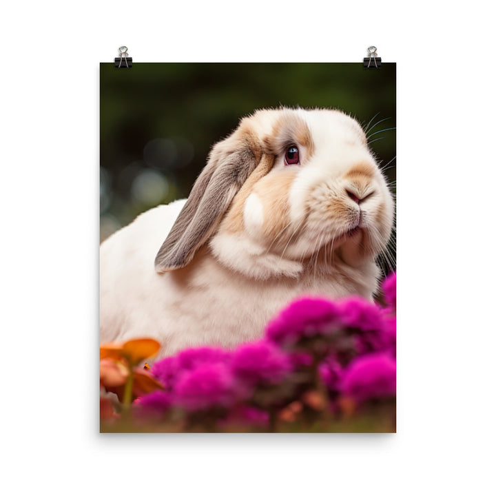 Majestic French Lop Photo paper poster - PosterfyAI.com