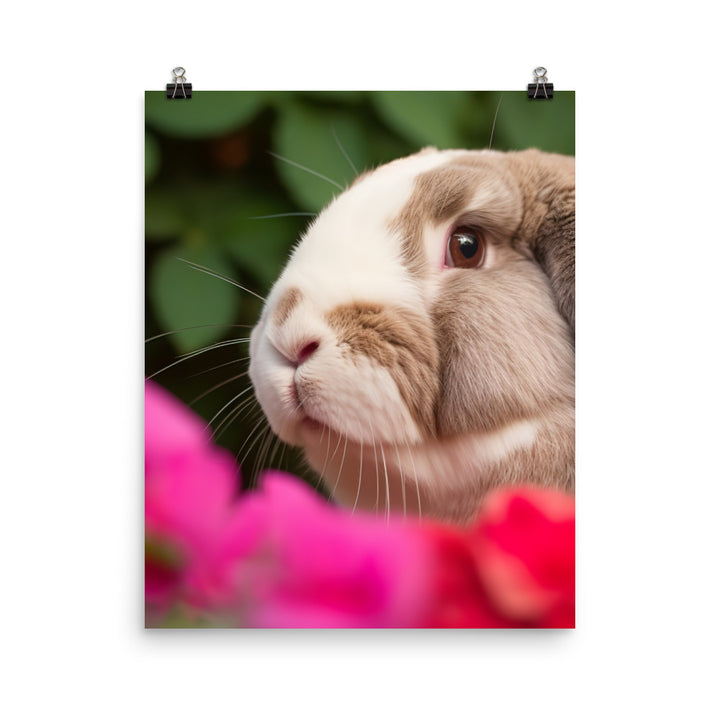 Majestic French Lop Photo paper poster - PosterfyAI.com