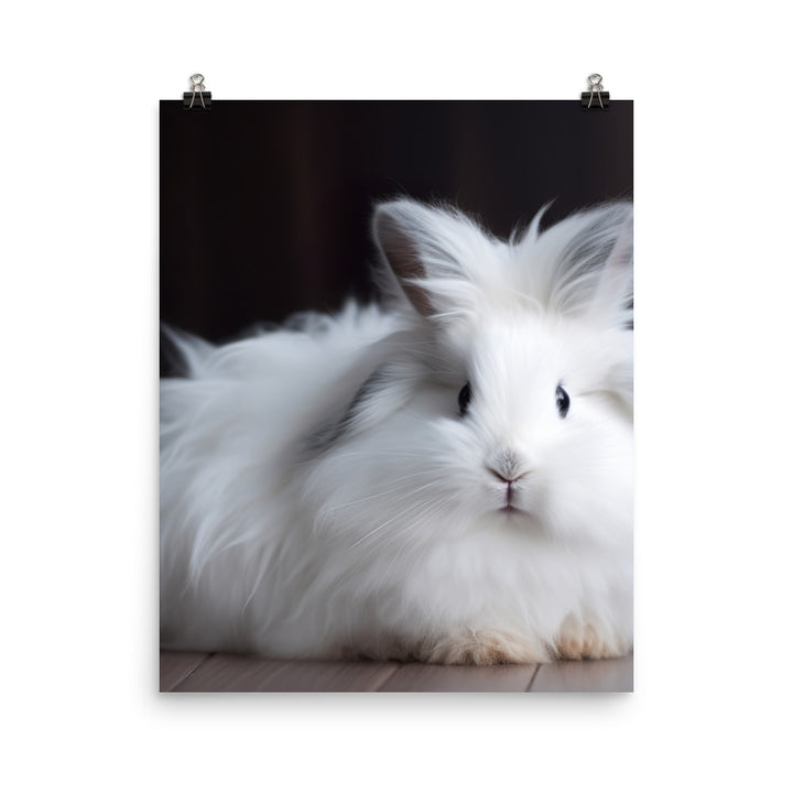 Lionhead Bunny Photo paper poster - PosterfyAI.com