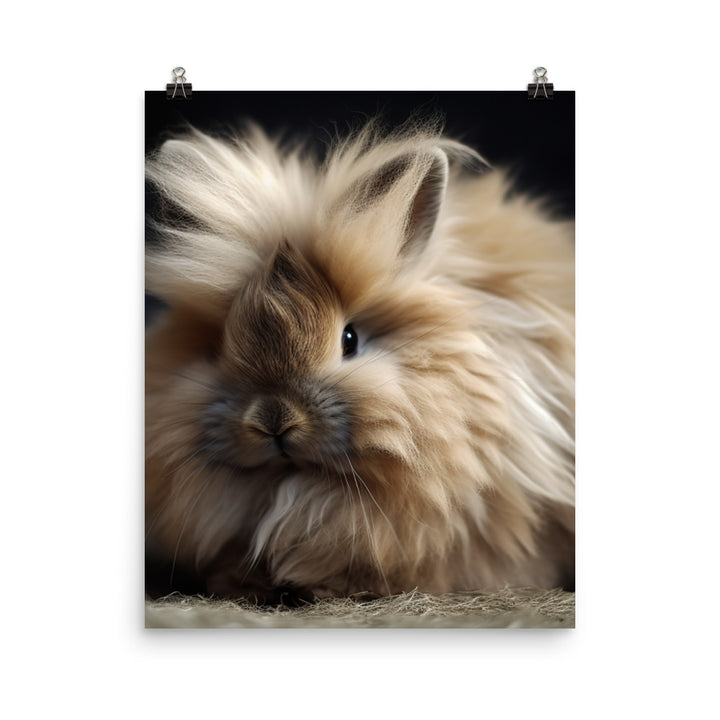 Lionhead Bunny Photo paper poster - PosterfyAI.com