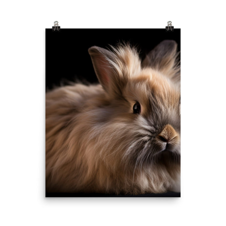 Lionhead Bunny Photo paper poster - PosterfyAI.com