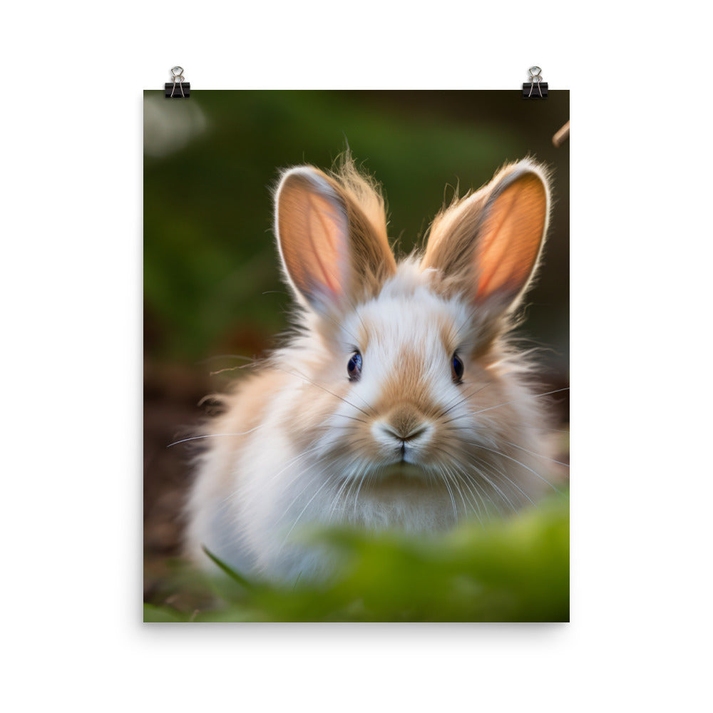 Lionhead Bunny Photo paper poster - PosterfyAI.com