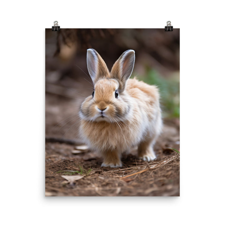 Lionhead Bunny Photo paper poster - PosterfyAI.com