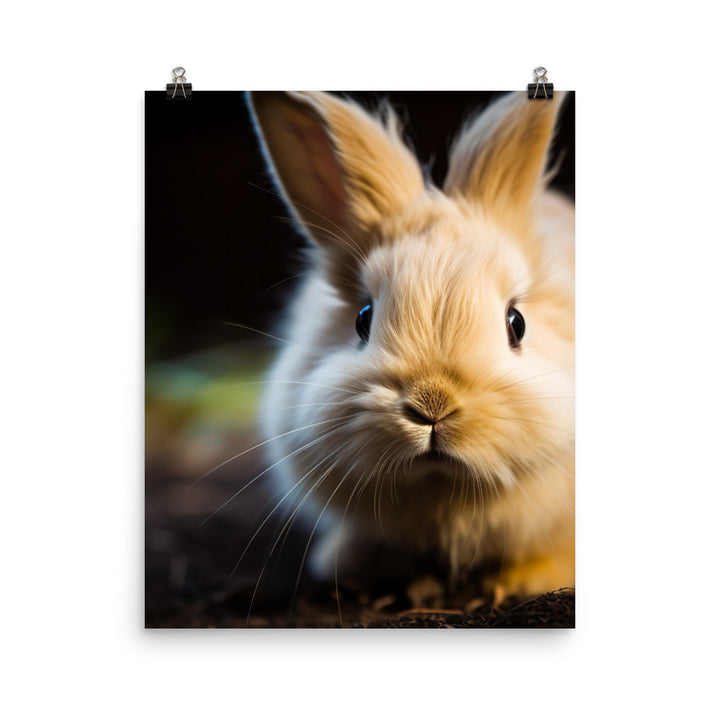 Lionhead Bunny Photo paper poster - PosterfyAI.com