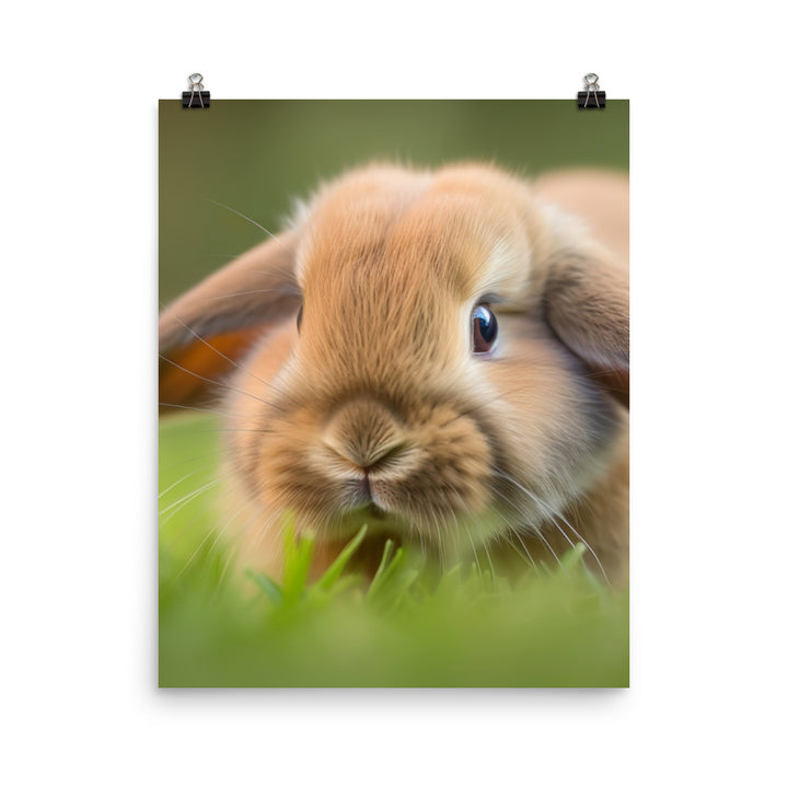 Holland Lop Photo paper poster - PosterfyAI.com