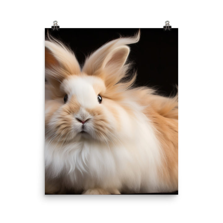 Gorgeous Lionhead Bunny Photo paper poster - PosterfyAI.com