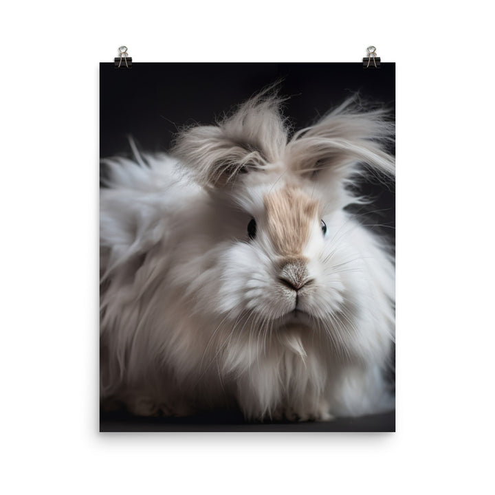 Gorgeous Lionhead Bunny Photo paper poster - PosterfyAI.com