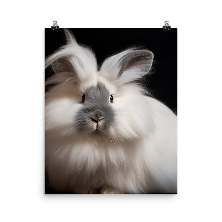 Gorgeous Lionhead Bunny Photo paper poster - PosterfyAI.com