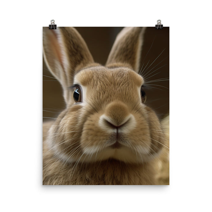 Flemish Giant Rabbits Photo paper poster - PosterfyAI.com