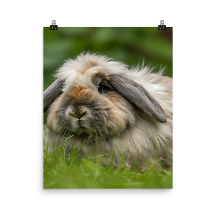 Fluffy American Fuzzy Lop Photo paper poster - PosterfyAI.com