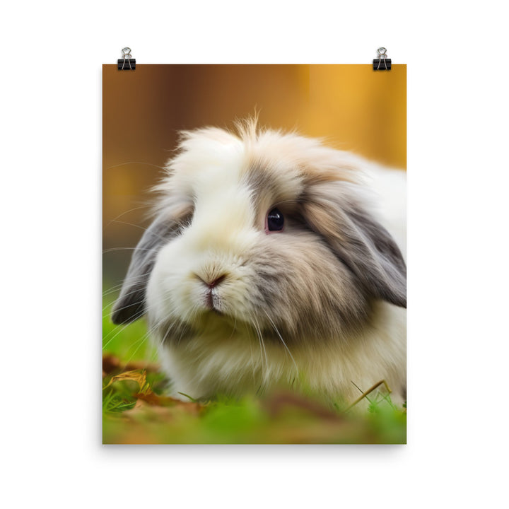Fluffy American Fuzzy Lop Photo paper poster - PosterfyAI.com