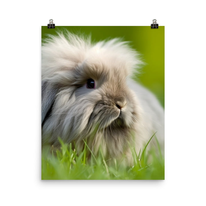 Fluffy American Fuzzy Lop Photo paper poster - PosterfyAI.com
