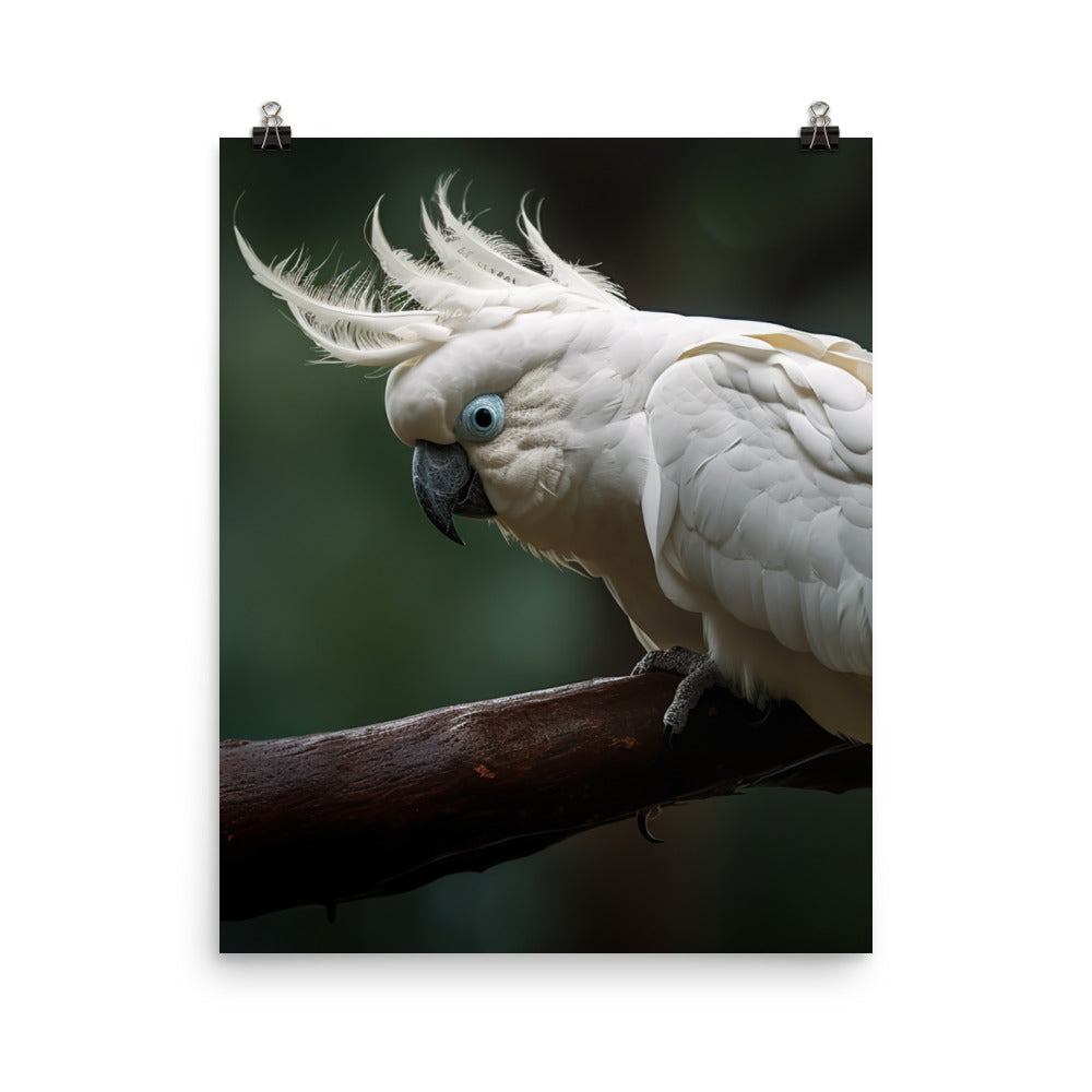 Umbrella Cockatoo Photo paper poster - PosterfyAI.com