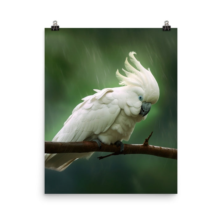Umbrella Cockatoo Photo paper poster - PosterfyAI.com
