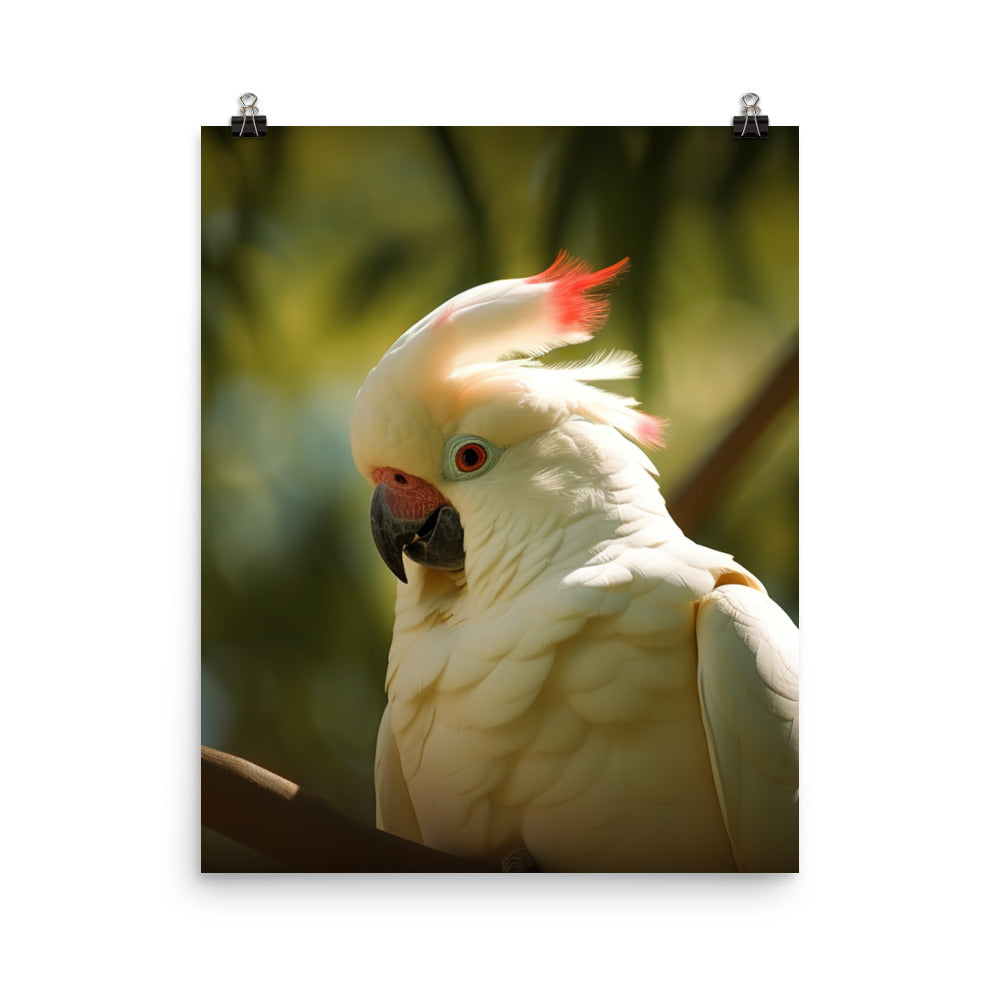 Moluccan Cockatoo Photo paper poster - PosterfyAI.com