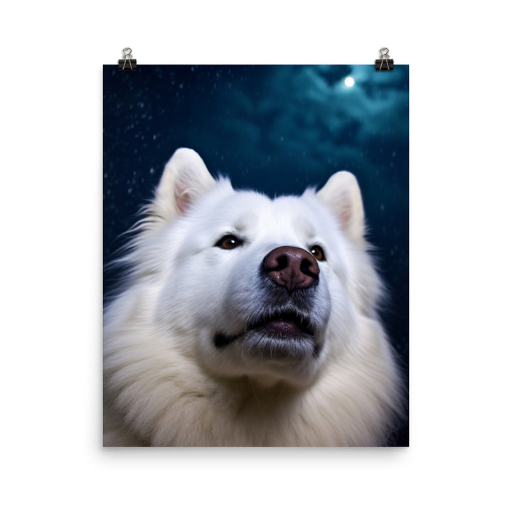 Samoyed Star Photo paper poster - PosterfyAI.com