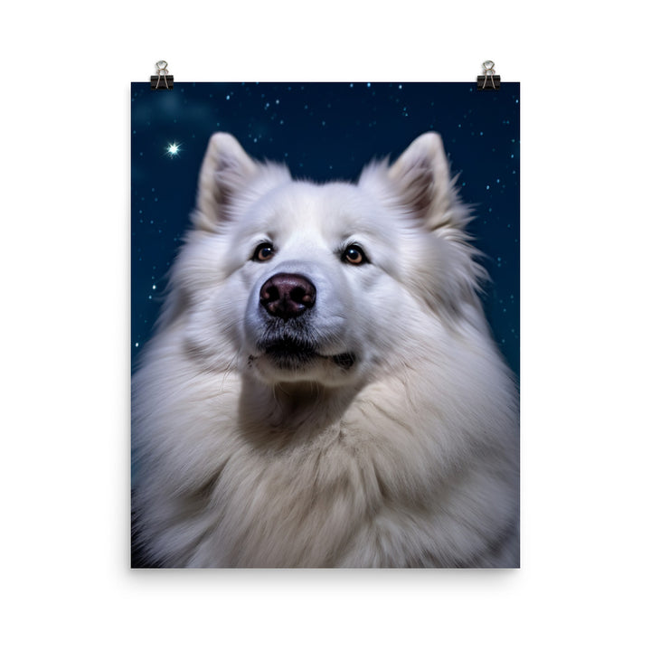 Samoyed Star Photo paper poster - PosterfyAI.com