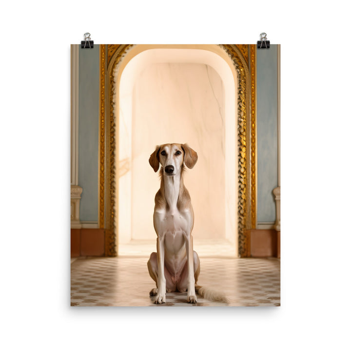 Regal Saluki Photo paper poster - PosterfyAI.com