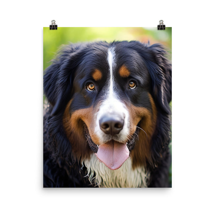 Regal Bernese Mountain Dog Photo paper poster - PosterfyAI.com