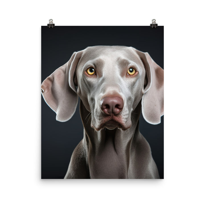 Majestic Weimaraner Photo paper poster - PosterfyAI.com