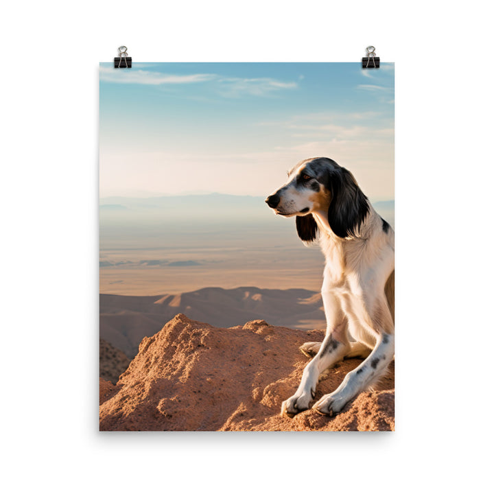 Majestic Saluki Photo paper poster - PosterfyAI.com