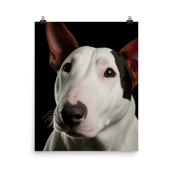 Majestic Bull Terrier Photo paper poster - PosterfyAI.com