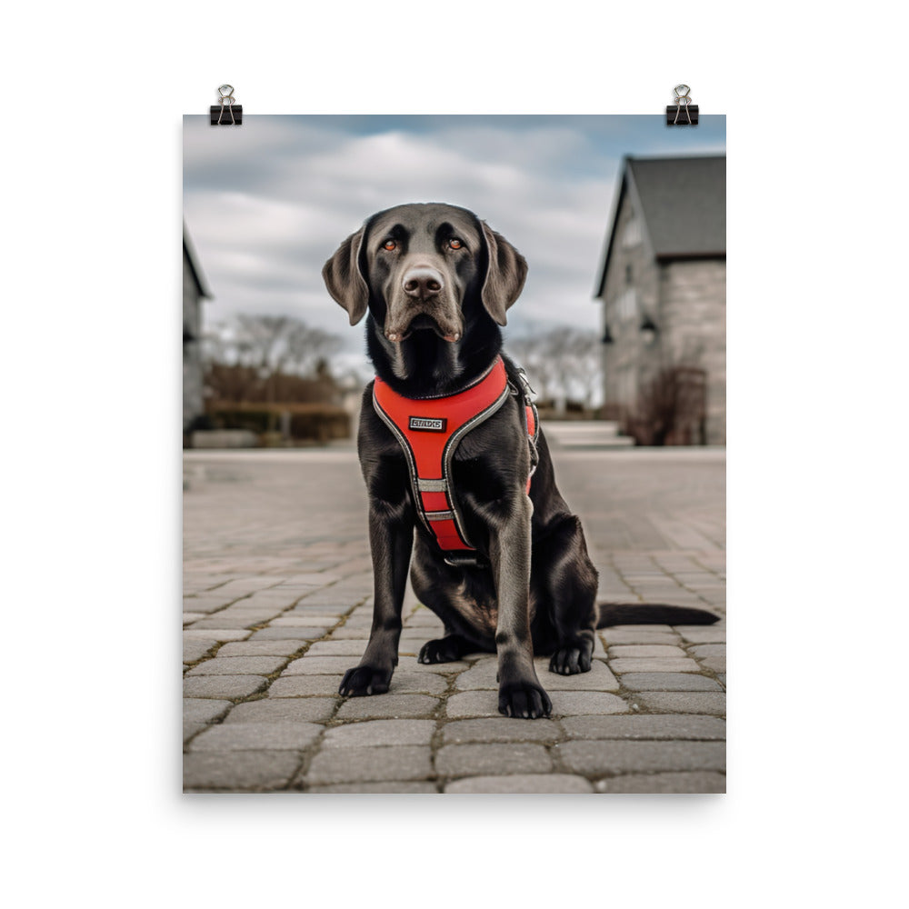 Intelligent Labrador Retriever Photo paper poster - PosterfyAI.com