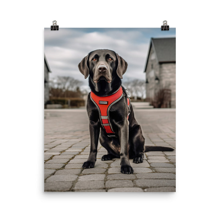 Intelligent Labrador Retriever Photo paper poster - PosterfyAI.com
