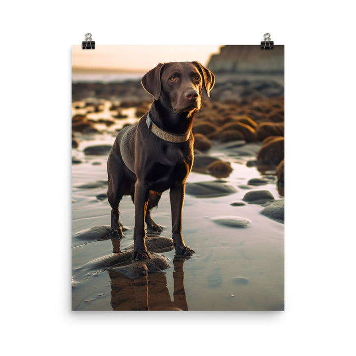 Intelligent Labrador Retriever Photo paper poster - PosterfyAI.com
