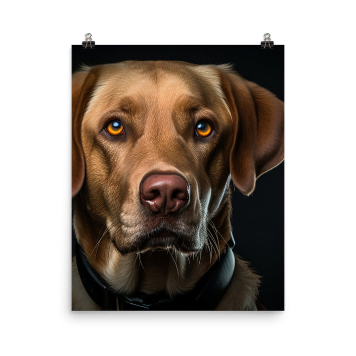 Intelligent Labrador Retriever Photo paper poster - PosterfyAI.com