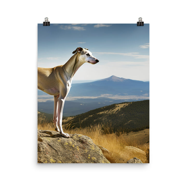 Greyhound in Nature Photo paper poster - PosterfyAI.com