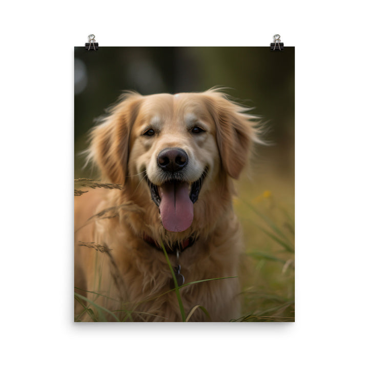 Golden Retriever Photo paper poster - PosterfyAI.com