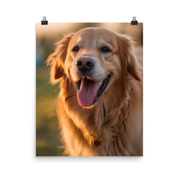 Golden Retriever Photo paper poster - PosterfyAI.com