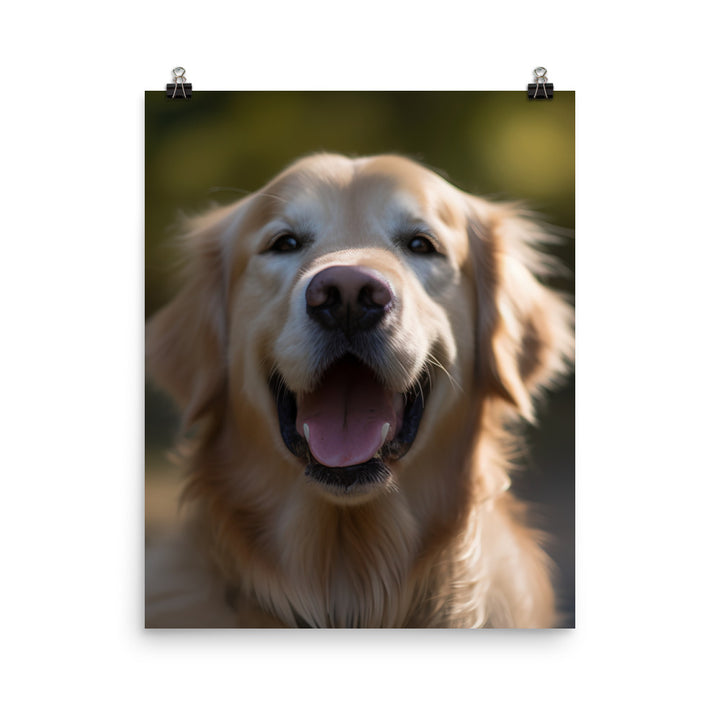 Golden Retriever Photo paper poster - PosterfyAI.com