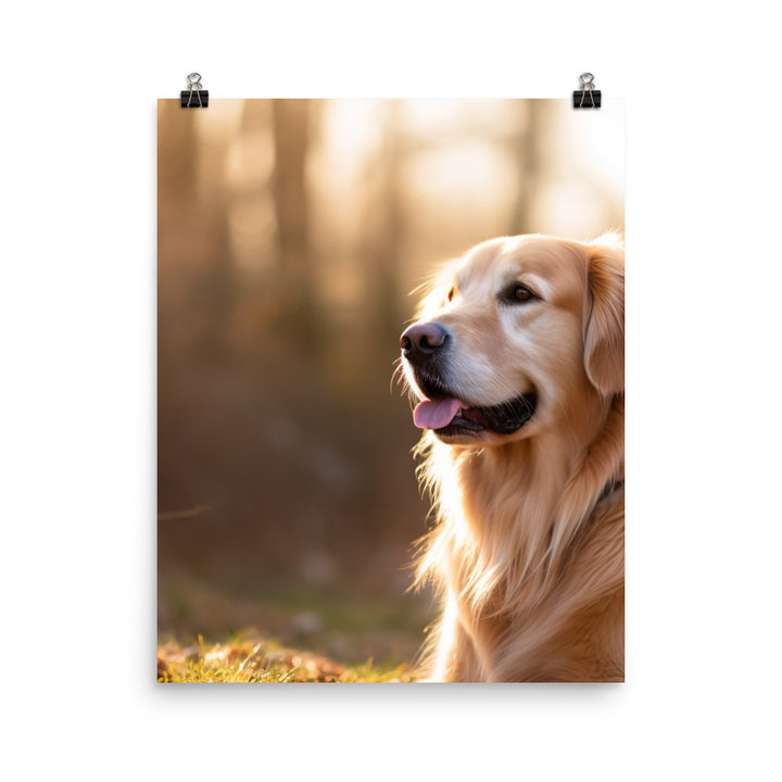 Golden Retriever Photo paper poster - PosterfyAI.com