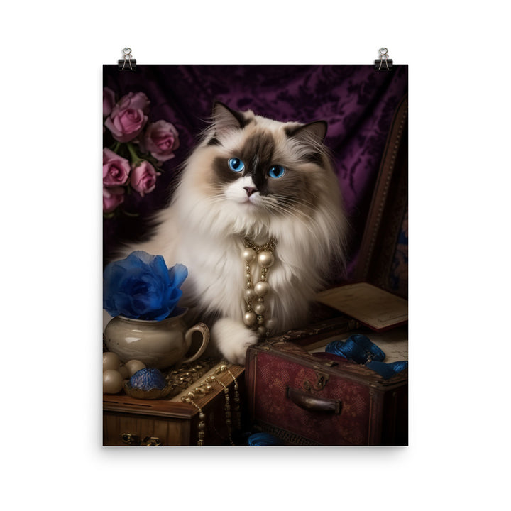 Ragdoll in Wonderland Photo paper poster - PosterfyAI.com