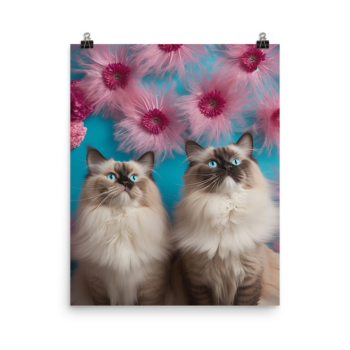 Ragdoll in Wonderland Photo paper poster - PosterfyAI.com