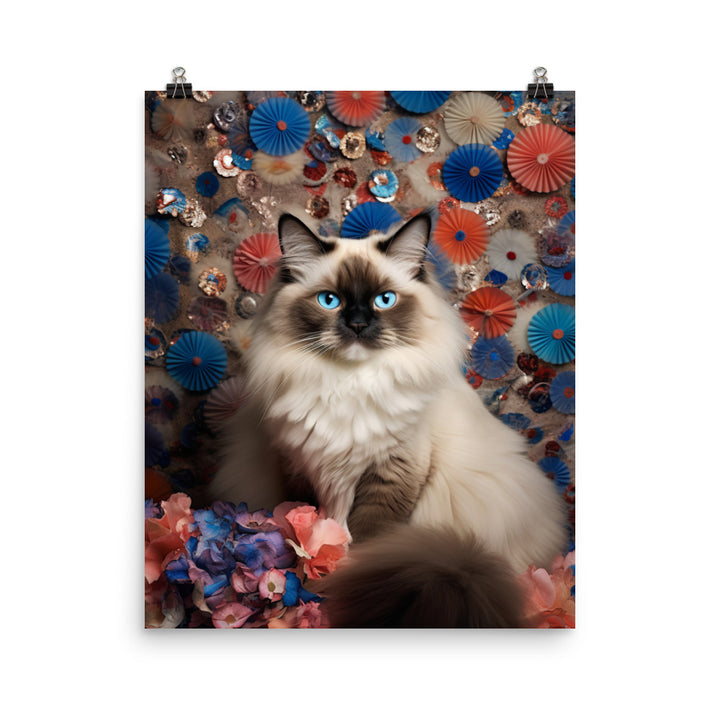 Ragdoll in Wonderland Photo paper poster - PosterfyAI.com