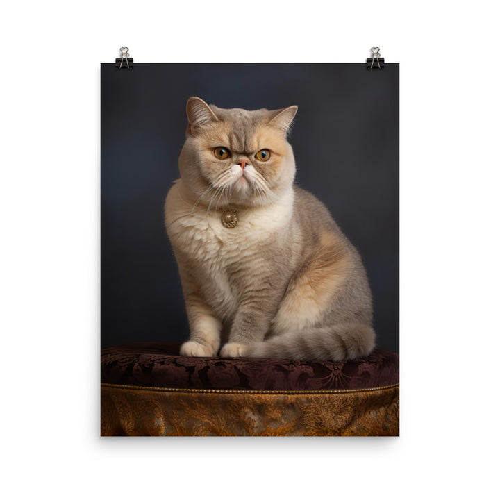 Elegance of Exotic Shorthair Adults Photo paper poster - PosterfyAI.com