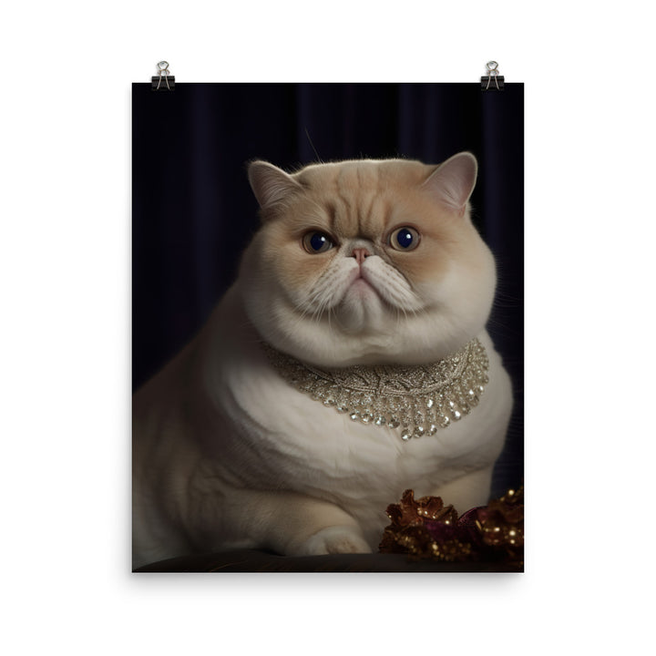 Elegance of Exotic Shorthair Adults Photo paper poster - PosterfyAI.com