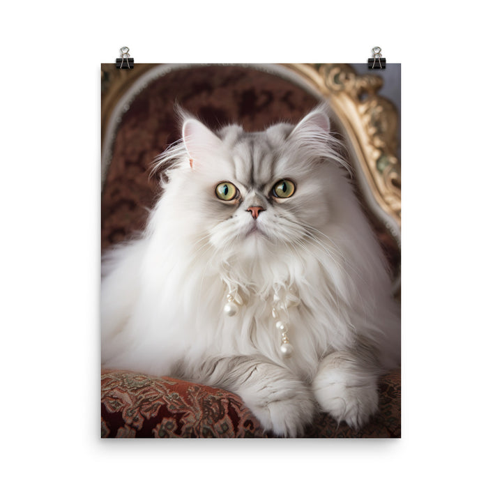 Glamorous Persian Portrait Photo paper poster - PosterfyAI.com