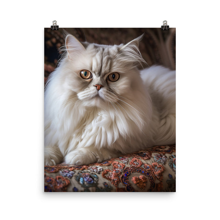 Glamorous Persian Portrait Photo paper poster - PosterfyAI.com