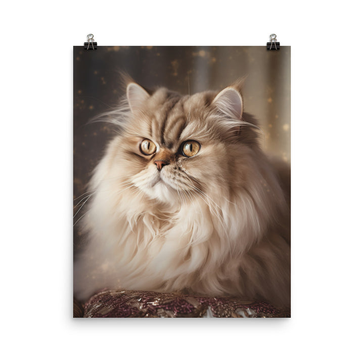 Glamorous Persian Portrait Photo paper poster - PosterfyAI.com