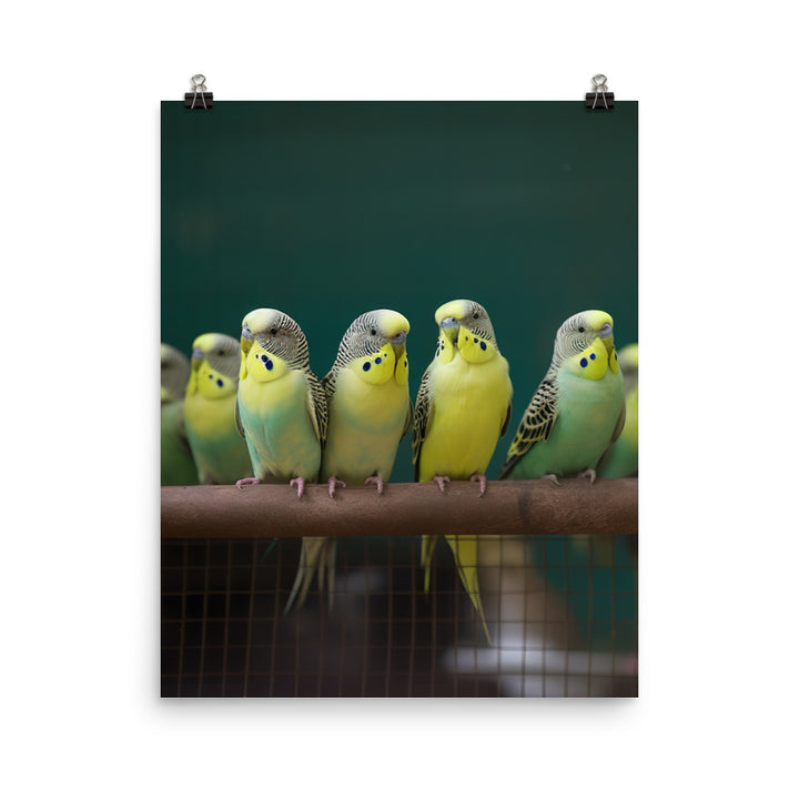 Budgerigar Photo paper poster - PosterfyAI.com