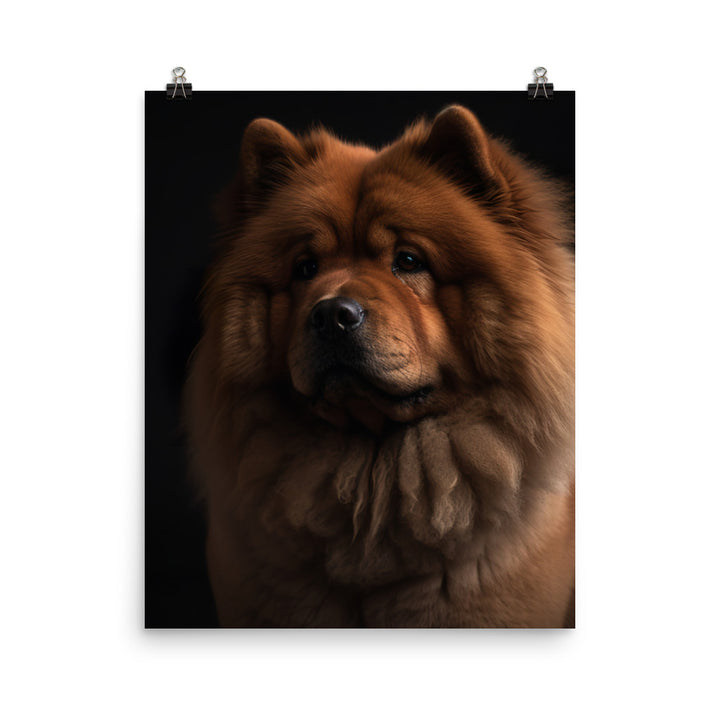 Chow Chow Sitting Proudly Photo paper poster - PosterfyAI.com